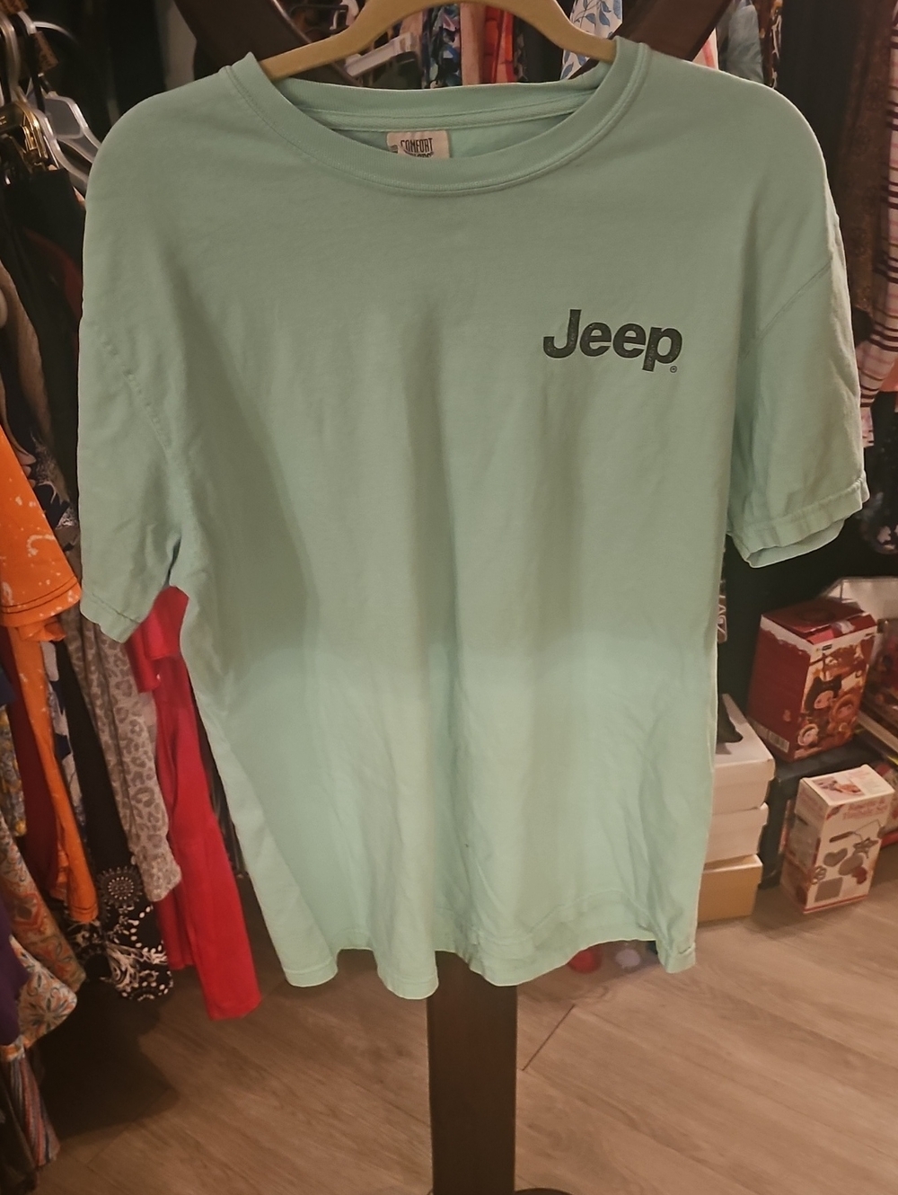 Jeep Mint Green Short Sleeve Logo Tee